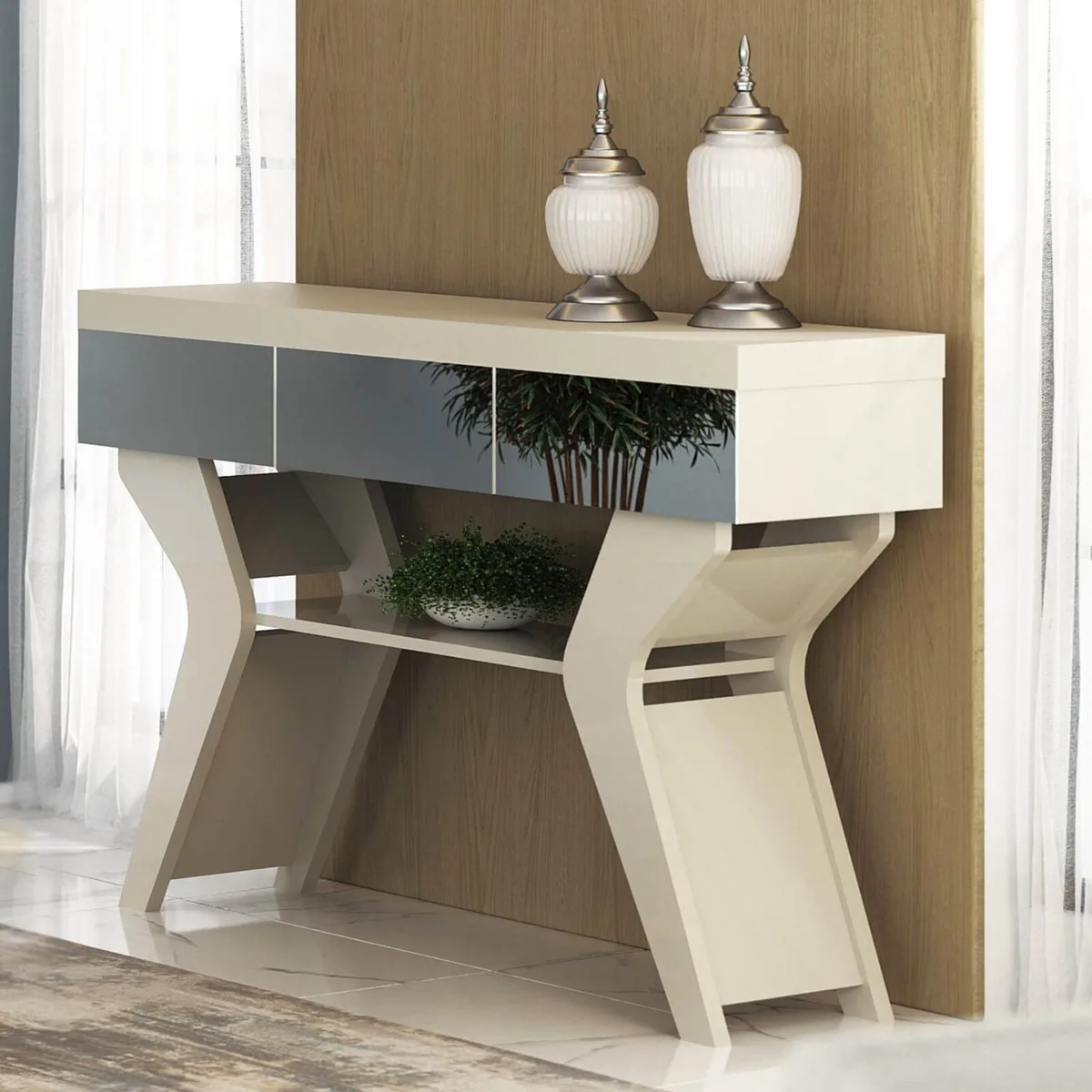 Aparador Houston - Off White - Móveis Curitiba | Moveirama