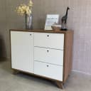 Balcão Lugano na cor Olmo/Branco