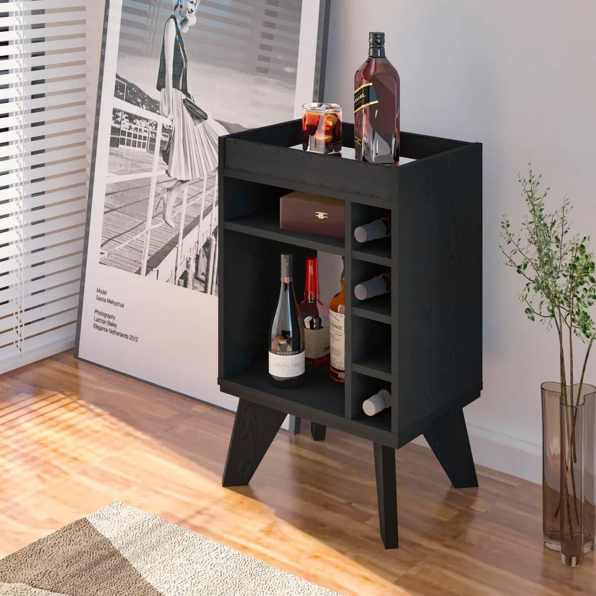 Bar Drink - Preto - Móveis Curitiba | Moveirama