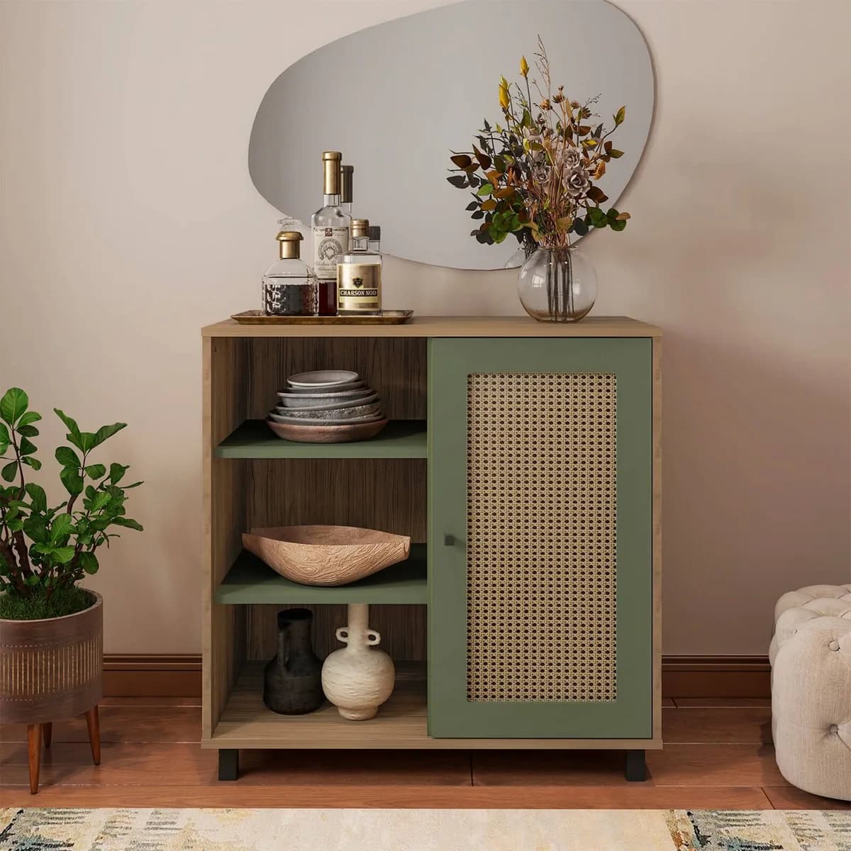 Buffet Charlotte - Carvalho C / Menta