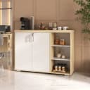 Cantinho do Café Tamburato na cor Carvalho/Branco