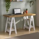 Escrivaninha Art na cor Olmo/Branco