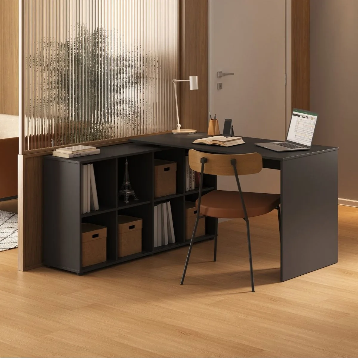 Escrivaninha Nero - Preto - Móveis Curitiba | Moveirama