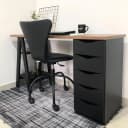 Escrivaninha Spirit na cor Nogal/Preto