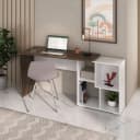 Escrivaninha Urban na cor Ipê/Branco