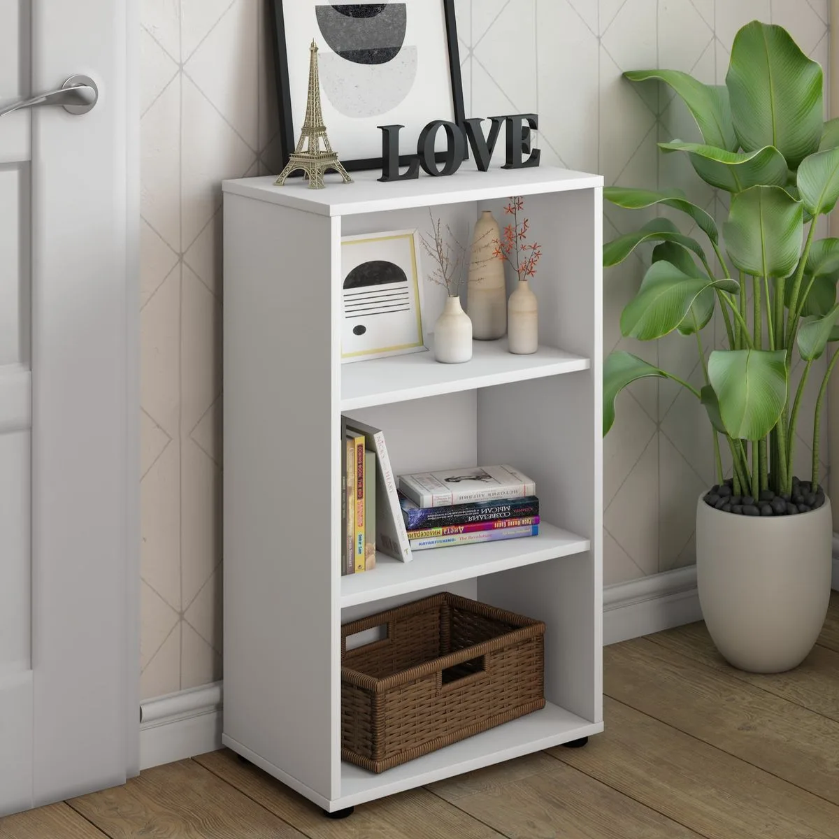 Estante Clean 450x812 - Branco - Móveis Curitiba | Moveirama