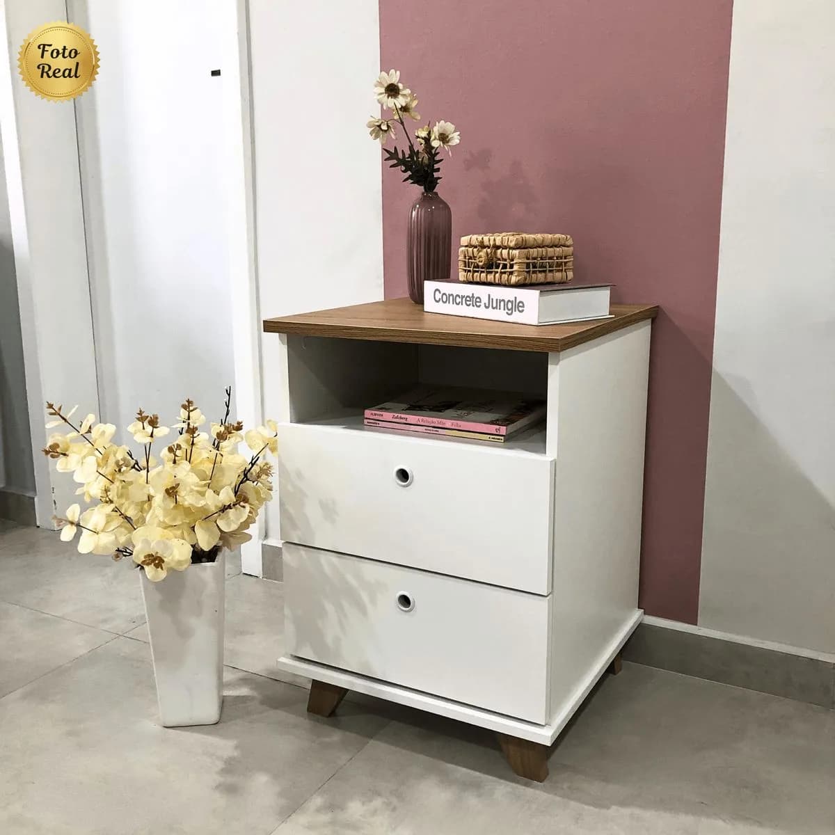 Gaveteiro Day - Olmo/Branco