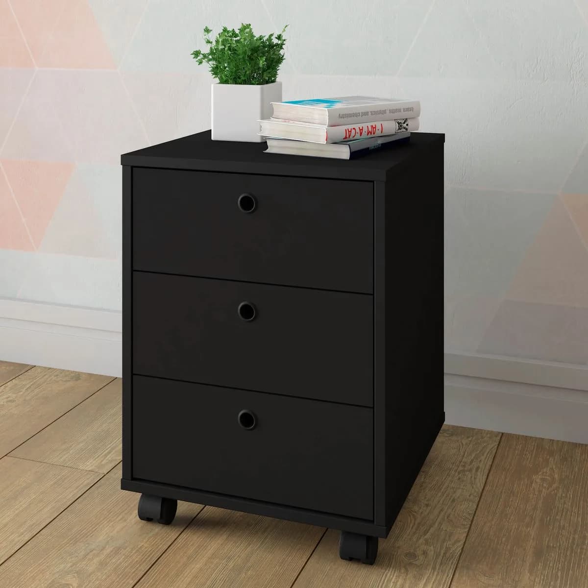 Gaveteiro New - Preto - Móveis Curitiba | Moveirama