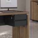 Gaveteiro Suspenso 2 Gavetas na cor Preto