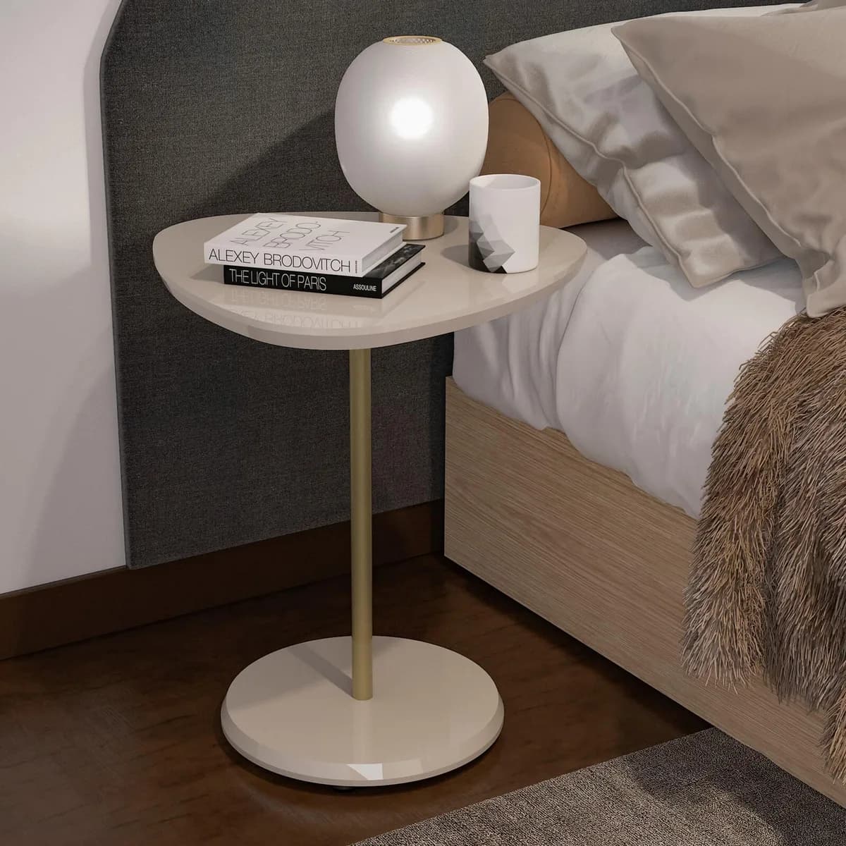 Mesa de Apoio Bel Alta - Off White - Móveis Curitiba | Moveirama