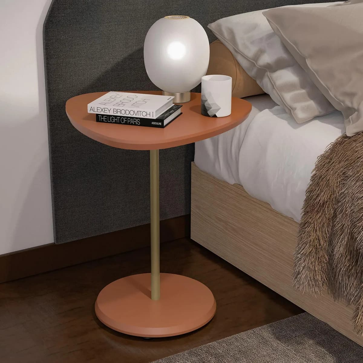 Mesa de Apoio Bel Alta - Terracota - Móveis Curitiba | Moveirama