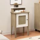 Mesa de Apoio Charlotte na cor Carvalho C / Off White