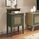 Mesa de Apoio Charlotte na cor Menta C / Carvalho