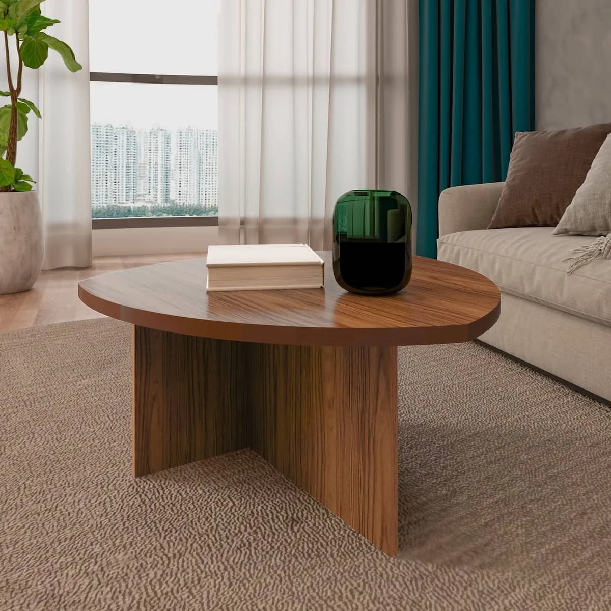 Mesa de Centro Delta - Cedro - Móveis Curitiba | Moveirama