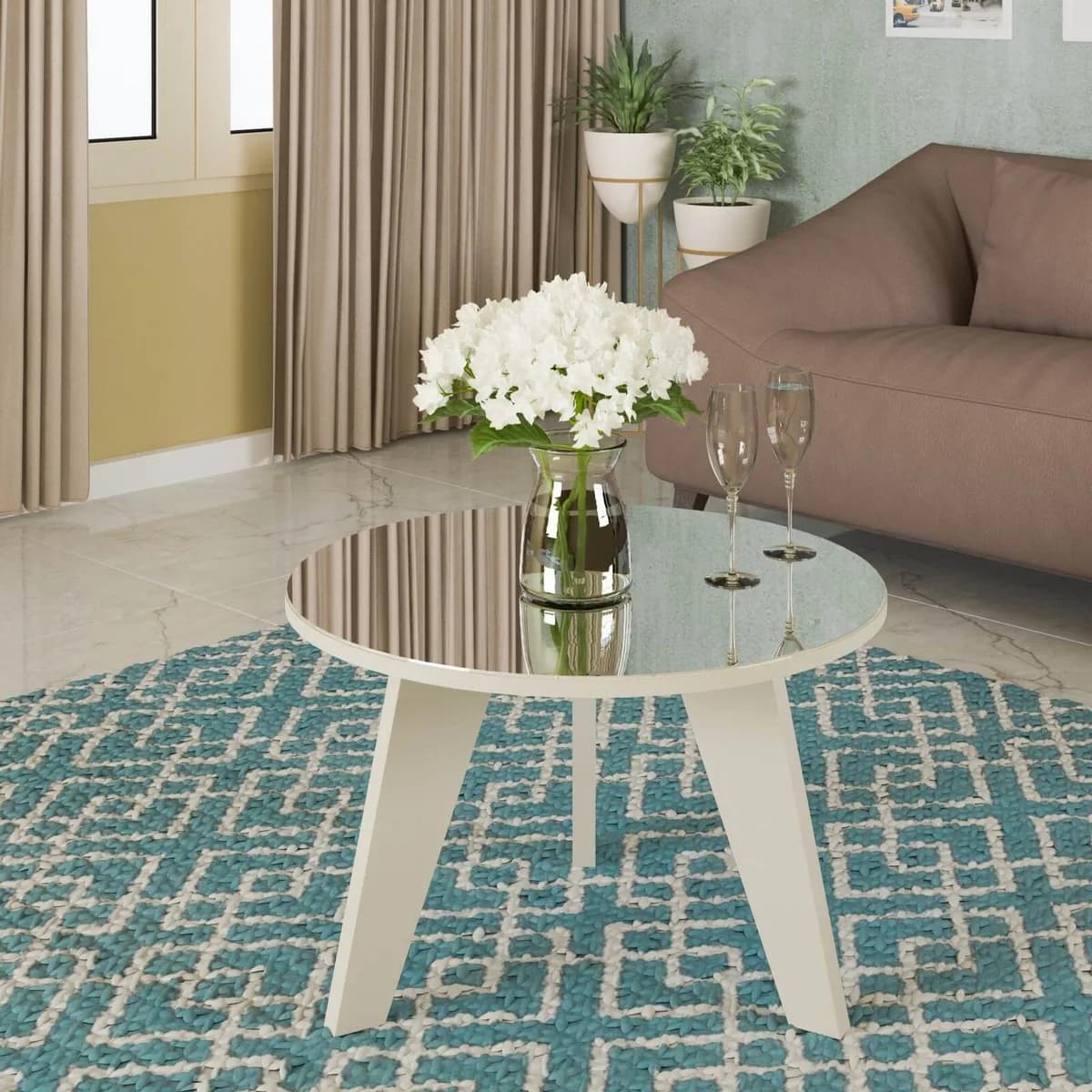 Mesa de Centro Espanha - Off White