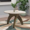 Mesa de Centro Jade na cor Off White C / Pinho