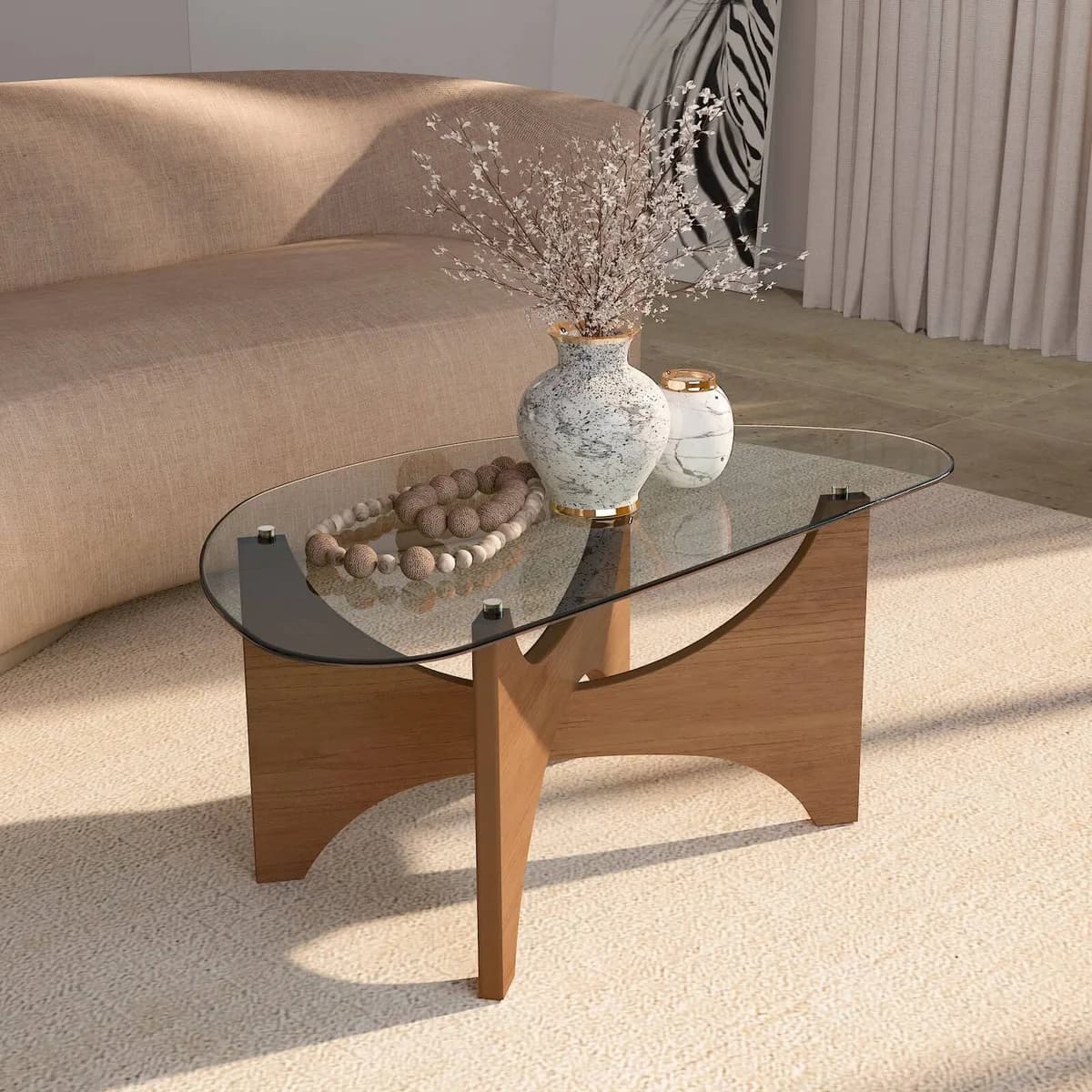 Mesa de Centro Levitá - Cinamomo - Móveis Curitiba | Moveirama