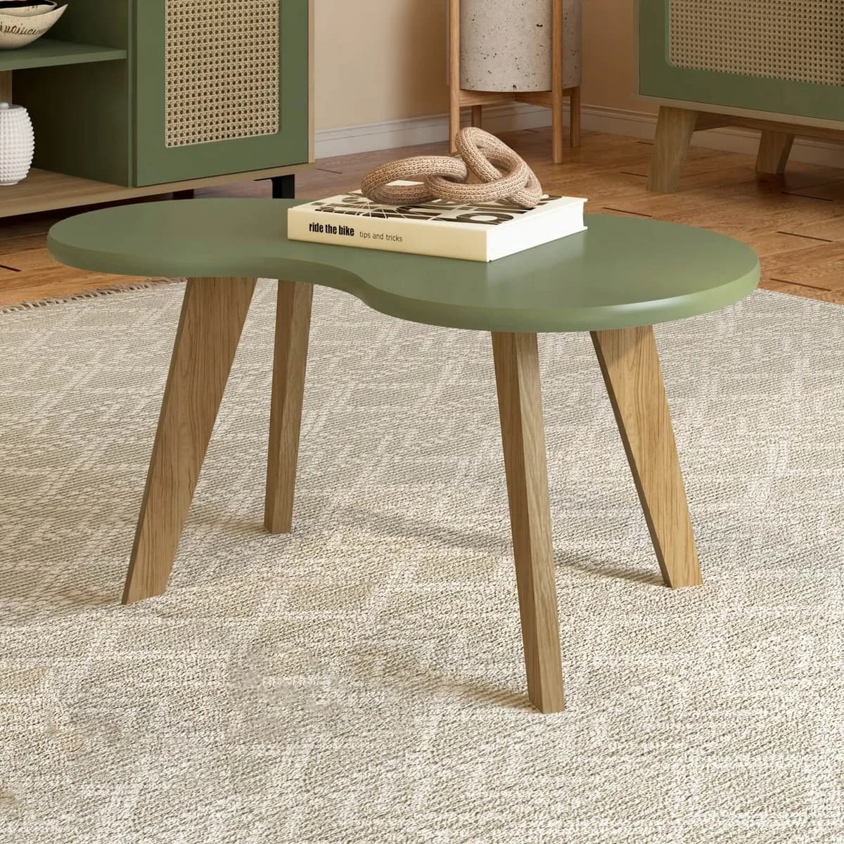 Mesa de Centro Organica - Menta - Móveis Curitiba | Moveirama