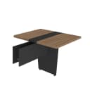 Módulo Mesa de Reunião Y37 na cor Nogal/Preto